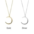 thumbnail image 6 of Gift Valentine's Day Family Jewelry Rescent Necklaces Couple Necklace Clavicle Necklace Moon Necklace GOLD, 6 of 8