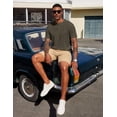 thumbnail image 4 of COOFANDY Mens Henley Shirts Short Sleeve Casual Button Textured T Shirt Basic Soild Tee Henley Summer Top, 4 of 6