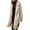 Beige, variant on Women's Barn Jacket Brown Fleece Plus Size Jacket Streetwear Women Fall Clothes S