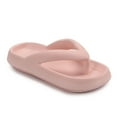 thumbnail image 5 of Luxtrada Flip Flops Summer Casual Thong Slippers Outdoor Beach Sandals EVA Flat Platform Comfy Shoes Women Couple Thick Soled Soft Leisure Anti-Slip Flip Flops, 5 of 10