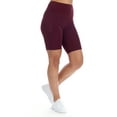thumbnail image 4 of BSP Women's Active High Waist Biker Shorts With Mesh Panel & Pockets, 4 of 4