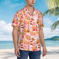 thumbnail image 3 of Fotbe Funny Food Camisa Hawaiana para Hombre Unisex – Camisa Casual de Verano con Botones de Manga Corta de Algodón y Lino,Large, 3 of 7