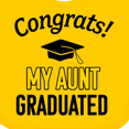 thumbnail image 4 of Inktastic Congrats My Aunt Graduated with Cap Boys or Girls Baby Bib, 4 of 4
