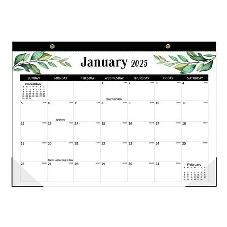 EXERAUO Desk Calendar 2025, 18 Months 17" x 12" Desktop Calendar from JAN 2025 - JUN 2026, Wall Calendar for Planning and Organizing in Your Family, School or Office