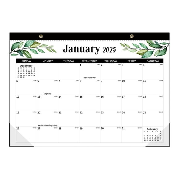 EXERAUO Desk Calendar 2025, 18 Months 17" x 12" Desktop Calendar from JAN 2025 - JUN 2026, Wall Calendar for Planning and Organizing in Your Family, School or Office