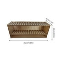 thumbnail image 3 of Wooden Paintbrush Holder 67 Paintbrushes Desk Pen Storage Bracket Removable Wall Hanging Rack Dish Drying Rack Mat, 3 of 5