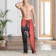 thumbnail image 2 of Balery Cute Black Kitten Cartoon Pantalones de pijama para hombre, pijama ultraligero, pantalón de descanso-Small, 2 of 6