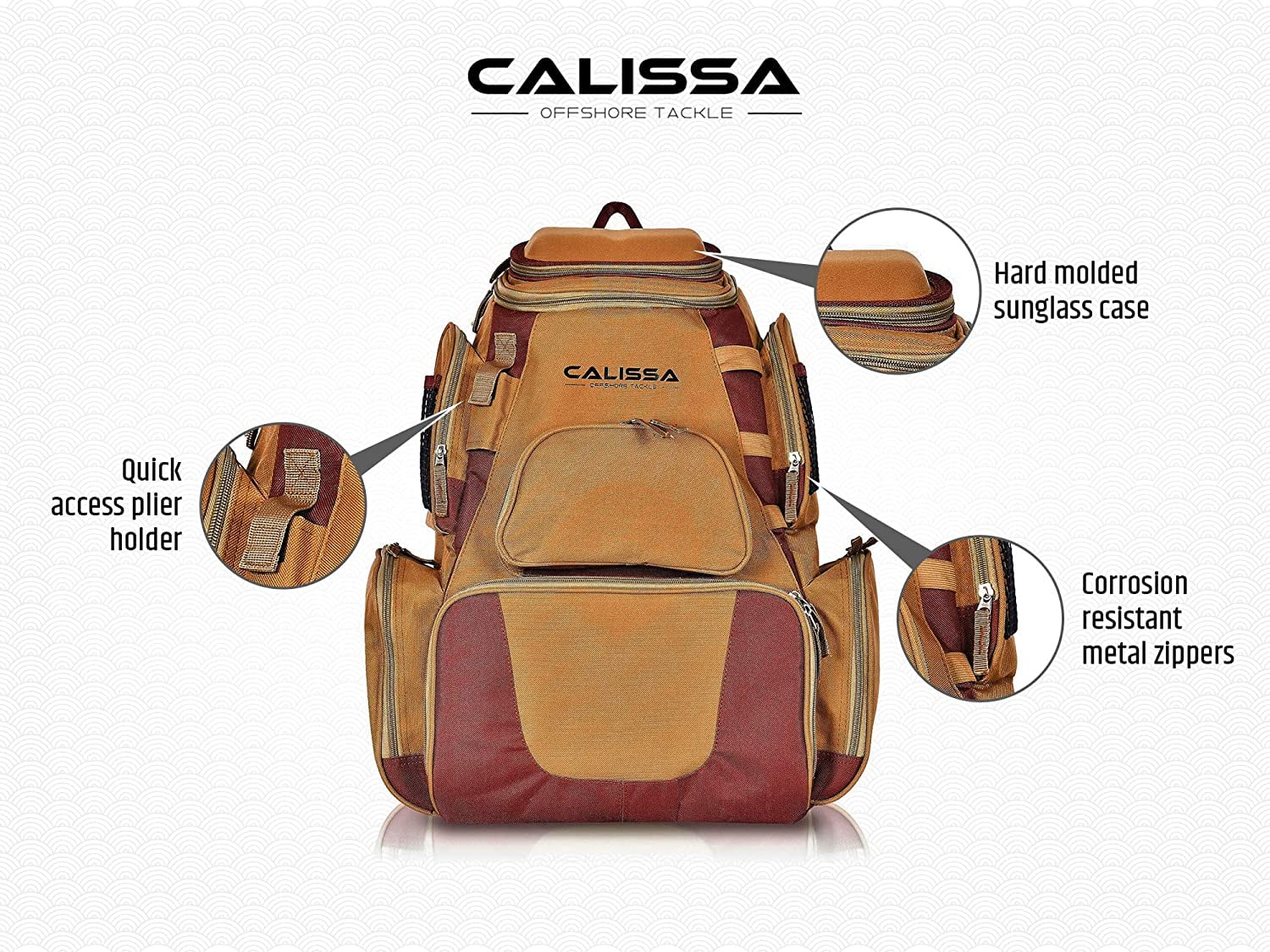 Calissa Offshore Offshore Angler Tackle Bag Backpack Tackle