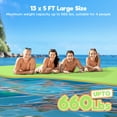 thumbnail image 4 of WARMOUNTS Water Floating Mat Foam Pad, 13x5FT Bouncy Tear-Resistant XPE Foam, Recreation Relaxing Lily Pad for Pool Lake River Ocean Outdoor Water Activities, 4 of 10