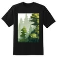 thumbnail image 2 of Plus Size Shirt for Women Black Tops for Women Short Sleeves Shirt for Women Trees And Bushes 2 T Shirt Oversized Shirt for Women S, 2 of 5