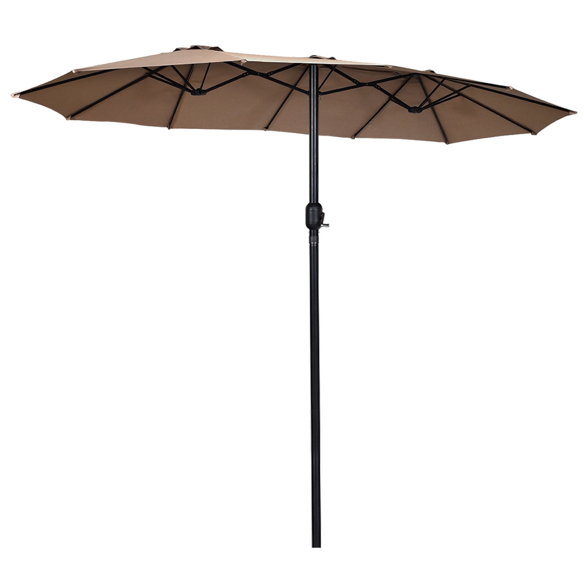 Costway 15' Market Outdoor Umbrella DoubleSided Twin Patio Umbrella