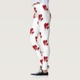 thumbnail image 5 of FASHOFT Valentine's Day Leggings for Women High Waisted Love Heart Print Ankle Length Leggings Soft Yoga Pants N M, 5 of 6