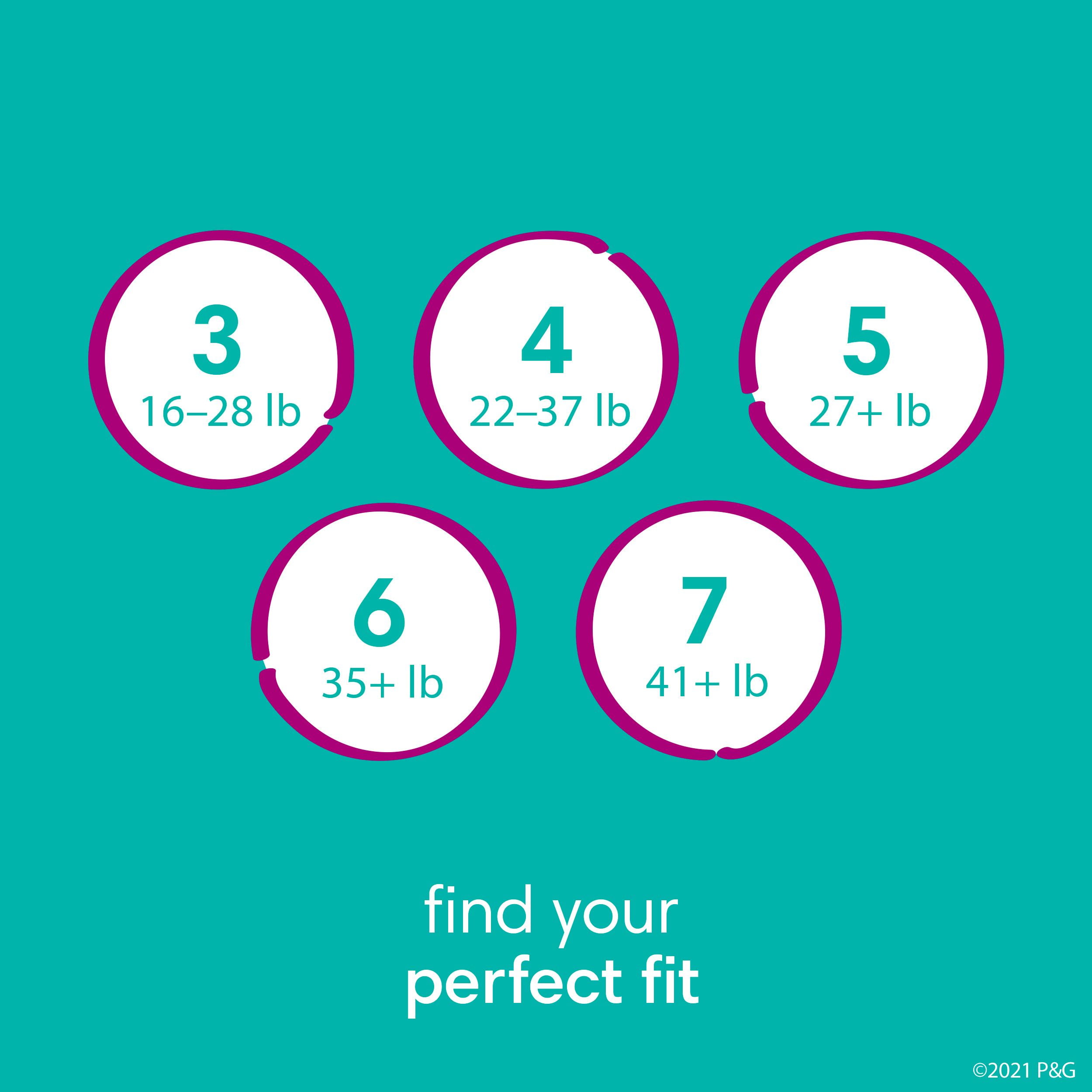 Couches Pampers Cruisers 360°, ajustement jusqu’à 100 % sans fuites, conçues pour les bébés actifs, couche à enfiler, rabats rapides conçus pour faciliter les changements, taille 4 64 Unité