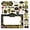 C, variant on Black and Gold Graduation Decorations 2026, Graduation Photo Props Set with 27x19 Inch Photo Booth Frame and 17 Handheld Signs for Graduation Party Supplies Class of 2026