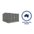 thumbnail image 5 of Absco Premier 10' x 10' Metal Storage Shed - Woodland Gray, 5 of 12