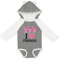 thumbnail image 3 of Inktastic I Love Flamingos Pink Bird Girls Long Sleeve Baby Bodysuit, 3 of 5