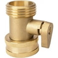 thumbnail image 2 of Heavy Duty Garden Hose Shut Off Valve, Solid Brass Construction, 3/4 Inch Size, 2 Pack Ensuring Durability And Convenience, Easy To Regulate Water Flow, Quick Connect For Sprays And Irrigation Systems, 2 of 6