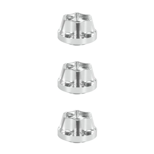 maskred 4PCS Wheel Hubs for RC 1 10 Crawler 9 2 Wheel Rims High-Performance Upgrade Silver 12mm 3Set