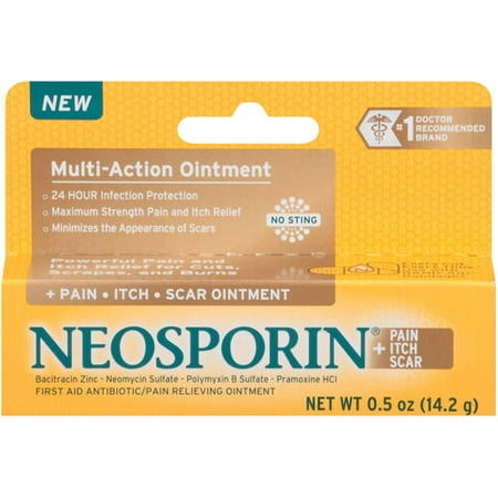 Image result for Neosporin Antibiotic Ointment + Pain, Itch, Scar £9.99