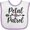 White and Lavender, variant on Inktastic Petal Patrol Flower Arrow Wedding Theme Girls Baby Bib