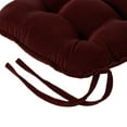 thumbnail image 4 of Greendale Home Fashions Cherokee Merlot Jumbo 2-Piece Rocking Chair Cushion Set, 4 of 5