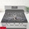 thumbnail image 2 of 2D flat 1 kitchen stove cover, simple and artistic pattern design, Nordic-style kitchen mat, coffee machine mat, operation counter decoration, the first choice for kitchen gifts. The size is 28.3x20., 2 of 11