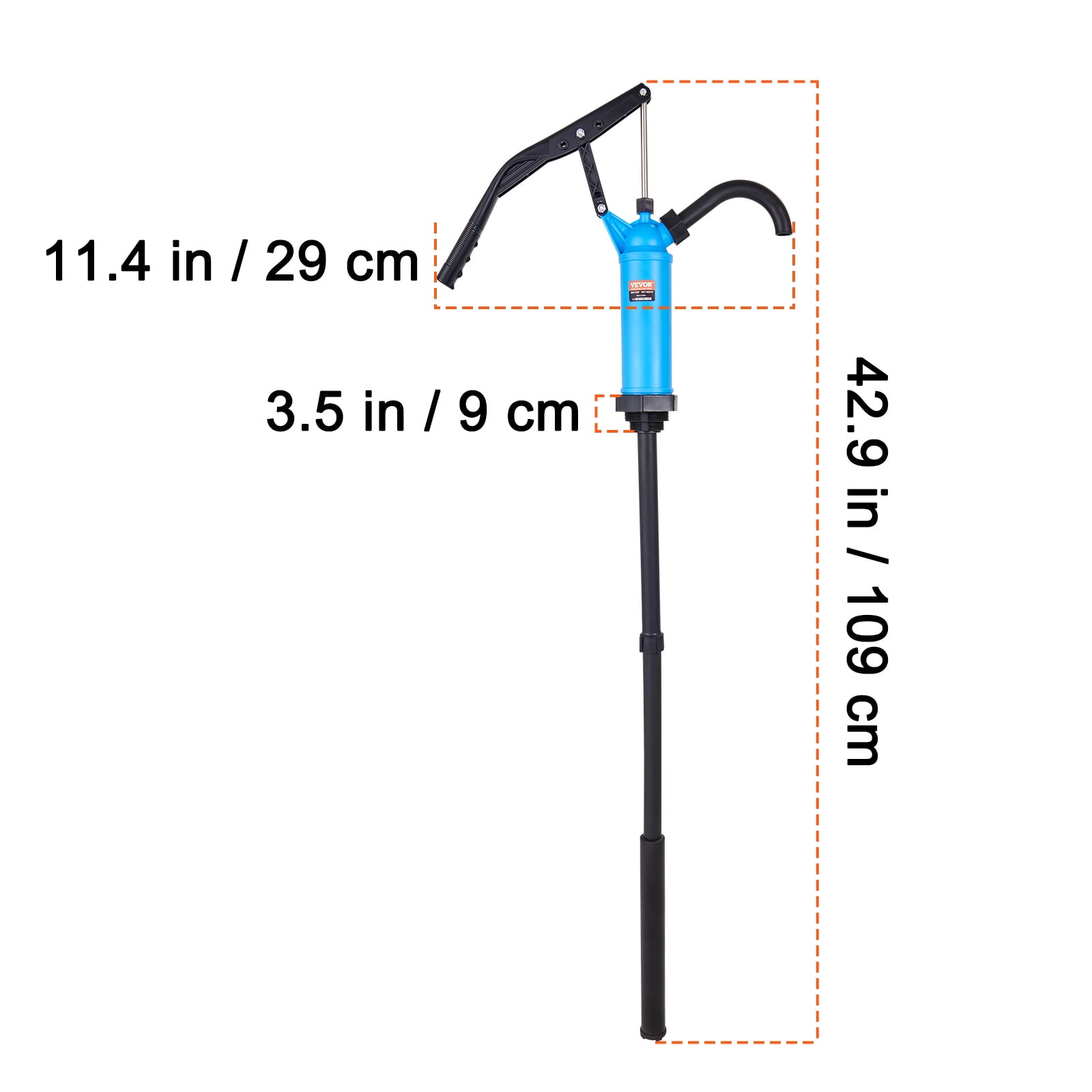 VEVOR Lever Action Barrel Pump Drum Pump Fits 5-55 Gallon Drums Water Transfer