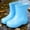 Light Blue, variant on Toddler Boys Girls Rain Boots, Waterproof Solid Color Non-Slip Non-Slip Outdoor Rain Shoes for Baby Kids White