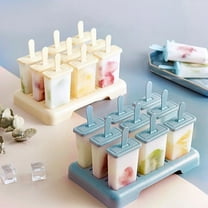 Popsicles Molds 9 Pieces Silicone Ice Pop Molds BPA Free Mold Reusable Easy Release Ice Pop Maker Ice Cream Mold Food Grade Non-stick Ice Pop Maker for Home