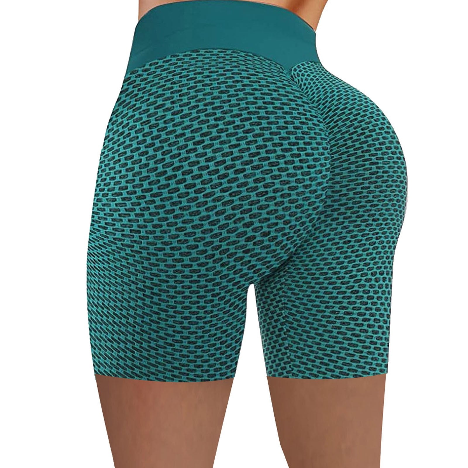 Uorcsa Versatile Beach Hot Pants Ultra Stretch Patchwork Slimming Yoga