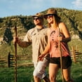 thumbnail image 6 of Brazos Handcrafted Wood Walking Stick, Twisted Oak, Hitchhiker Style Handle, for Men & Women, , Red, 48", 6 of 8