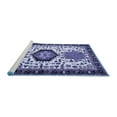 thumbnail image 2 of Ahgly Company Machine Washable Indoor Rectangle Persian Blue Traditional Area Rugs, 6' x 9', 2 of 4