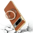thumbnail image 2 of Allytechgroup Magnetic Case for Google Pixel 9 Pro XL, Built-in Ring Holder Kickstand Compatible with MagSafe Military Grade Drop Protection Shockproof Back Cover for Google Pixel 9 Pro XL, Brown, 2 of 6