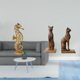 thumbnail image 2 of Figura De Gato De Resina Dorada, Escultura Sujetalibros, Adorno Decorativo Para Oficina, Dormitorio, Sala De Estar, Armario, Chimenea, Regalo De Inauguración De La Casa, 2 of 8