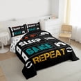 thumbnail image 3 of Homewish Video Game Bedding Comforter Set 2pcs for Female Men Adults,Retro Vintage Twin Comforter Sets Microfiber,Abstract Gamepads Breathable Bedding Set,Microfiber Bedroom Decor,Reversible, 3 of 8