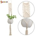 thumbnail image 6 of Spencer Macrame Plant Hanger Indoor Hanging Planter Shelf Rope Braided Flower Pot Holder Hanging Baskets For Plant Home Outdoor Garden Decorations "41.4 Inch, #C", 6 of 9