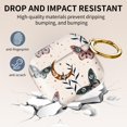 thumbnail image 4 of Linda Funda Compatible Con Airpods De 4Ta Generación 2024 A Prueba De Golpes Para Mujeres Y Niñas Con Linda Hebilla Redonda Dorada - Diseño Protector Anticaídas (Boho Cute Butterfly Moon), 4 of 5