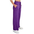 thumbnail image 2 of Tqyyweavej Plus Size Pants for Women Drawstring Wide Leg Stretchy Workout Trousers Straight Leg Casual Solid Color Pants with Pockets, 2 of 7