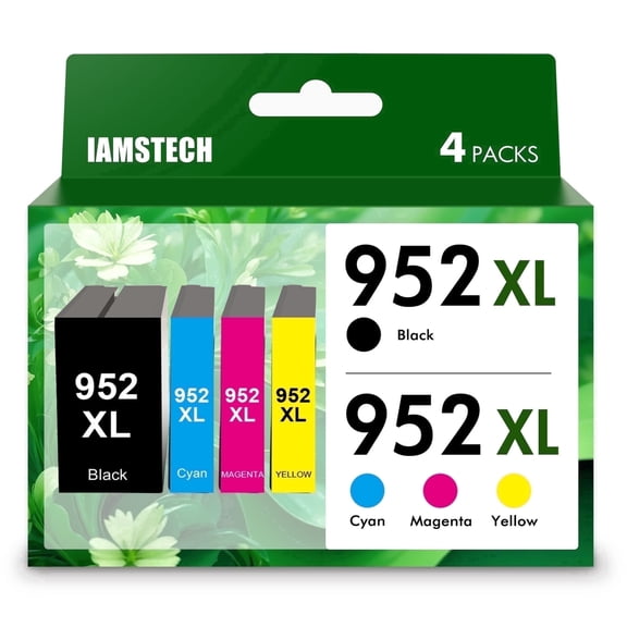952 XL Ink Cartridge 4 Pack Compatible for 952XL Ink 952 XL for Officejet Pro 7740 8710 8720 8715 8210 Printer Ink 952 Combo pack