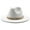 White, variant on Cheers US Classic Hat Big Chain Wide Brim Autumn Winter Sun All Match Felt Cap Jazz Hat for Daily Wear