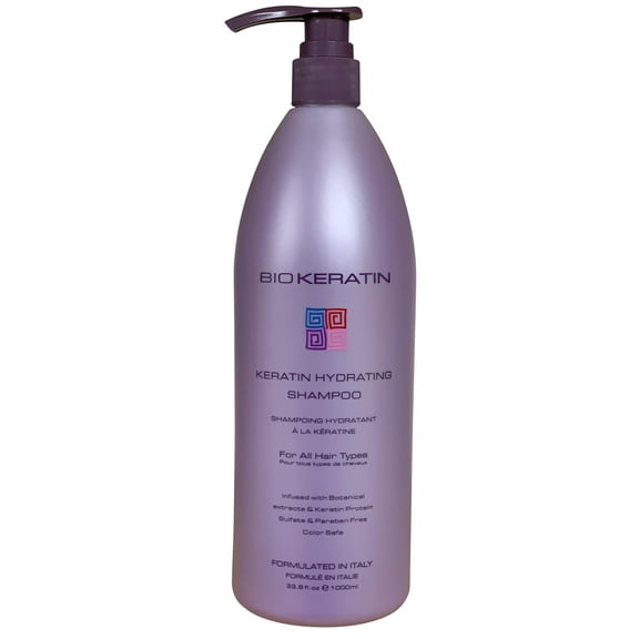 Bio Keratin Hydrating Shampoo, 33.8 Fl Oz, 1000ml