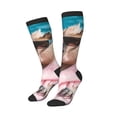 thumbnail image 2 of Fotbe Island Vacation Guinea Pig print Women's Men's Novelty Crew Socks Cotton Socks Knee High Socks for Walking,Running,Nurses,Pregnancy, 2 of 8