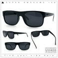 thumbnail image 2 of Mens Kush Narrow Rectangle Horn Rim All Black Street Gangster Sunglasses Matte Black, 2 of 7