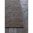 thumbnail image 2 of Hand-Woven Reversible Leather Rug 5'x7'6 Brown, 2 of 4