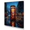 thumbnail image 2 of Designart "Urban Icon Red Telephone Booth I" Cityscapes Wall Art Living Room, 2 of 5