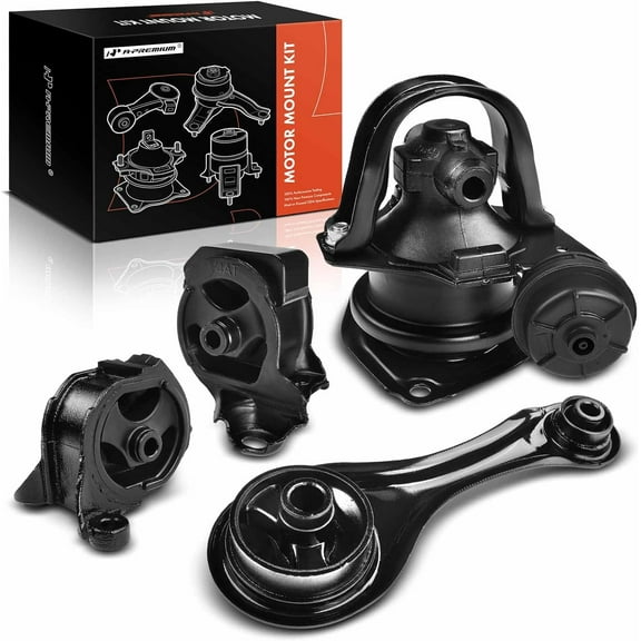 A-Premium 4PCS Engine Motor Mount and Transmission Mount and Torque Strut Mount Set Compatible with Honda Accord 1990 1991 1992 1993 L4 2.2L, Automatic, Replace# 50830SM4A81, 50820SM4020