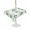 White, variant on Outdoor Tablecloth with Umbrella Hole for Patio/Picnic/Party/Camping, Weeping Leaves Waterproof Table Cloth Square Cover Washable, Summer Green Branch Berry Farmhouse (60"x 60")