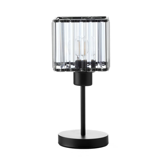 Lámpara de mesa Decolamp Metal con cristal foco 7W 2184