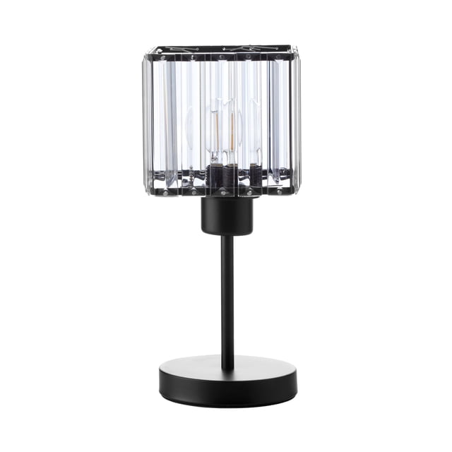 Lámpara de mesa Decolamp Metal con cristal foco 7W 2184