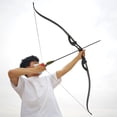 thumbnail image 6 of SHARROW 62" Archery Recurve Bow 25-60lb Bamboo F Interface Adults Outdoor Hunting Target, 6 of 12